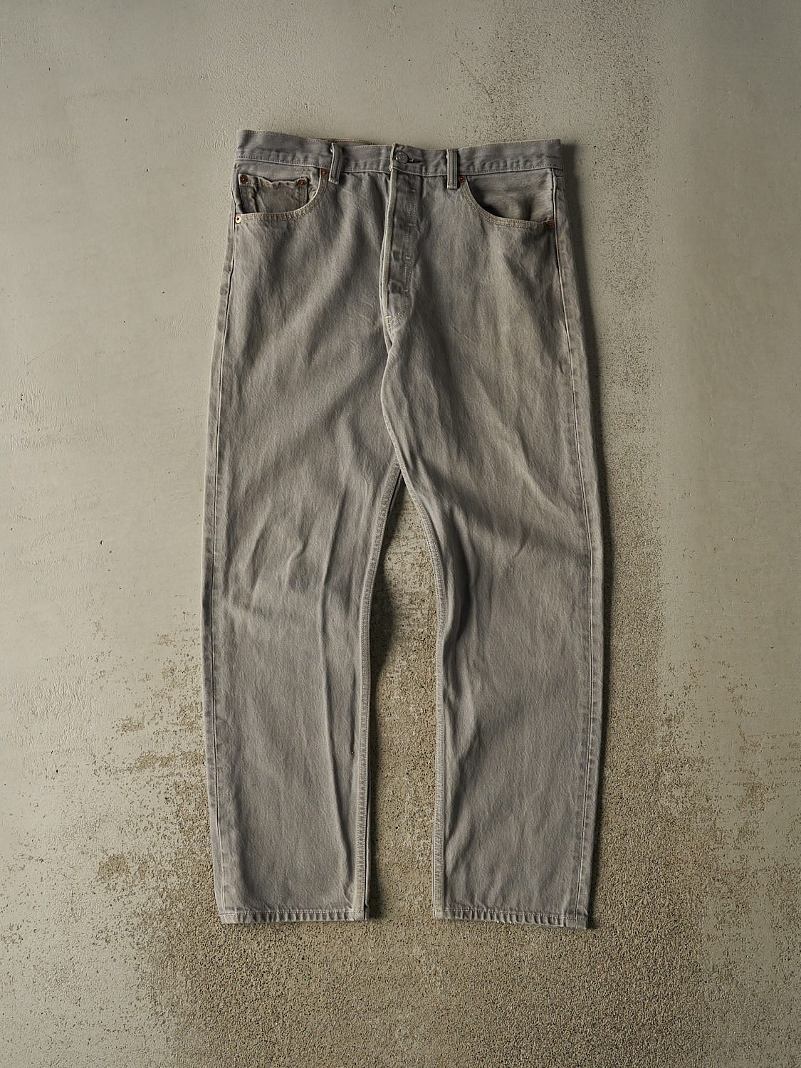 Vintage 90s Grey Levi's 501 Denim Pants (34x30.5)