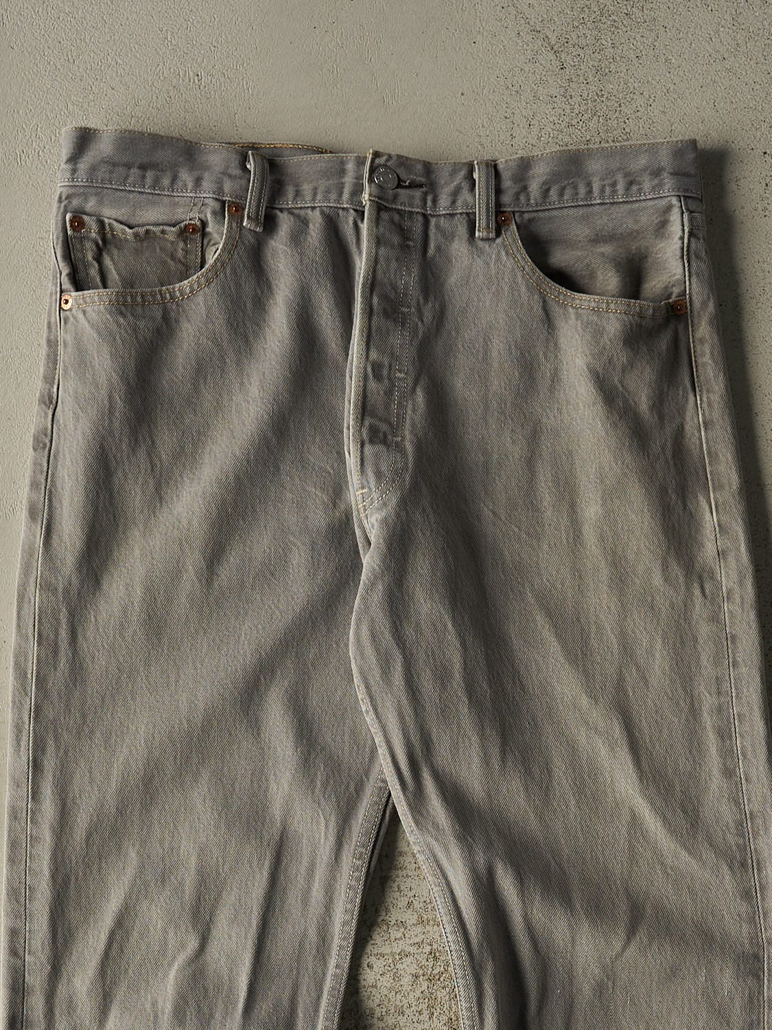 Vintage 90s Grey Levi's 501 Denim Pants (34x30.5)
