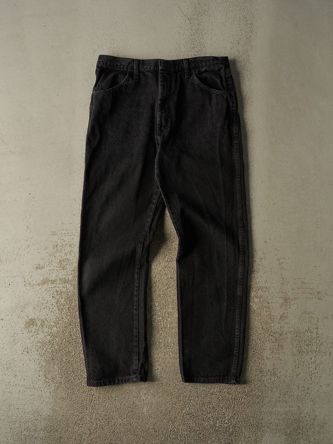 Vintage 90s Black Rustler Denim Pants (35x32)