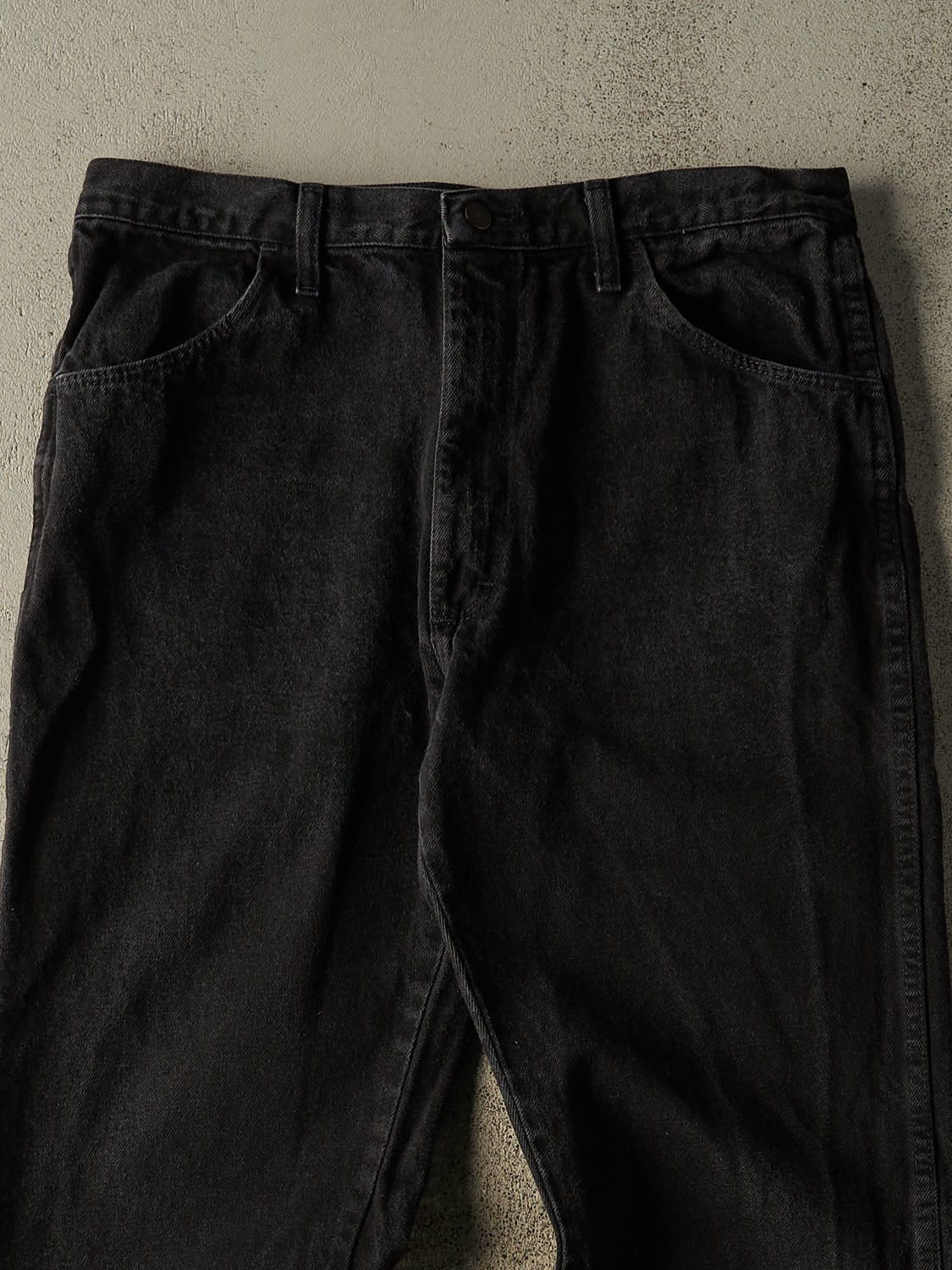 Vintage 90s Black Rustler Denim Pants (35x32)
