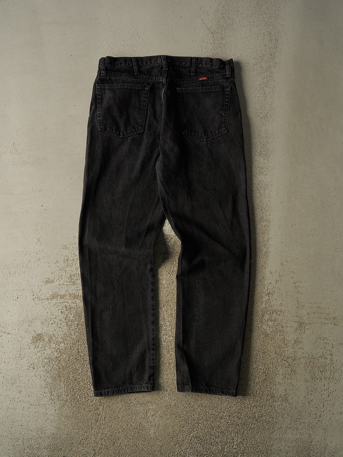 Vintage 90s Black Rustler Denim Pants (35x32)