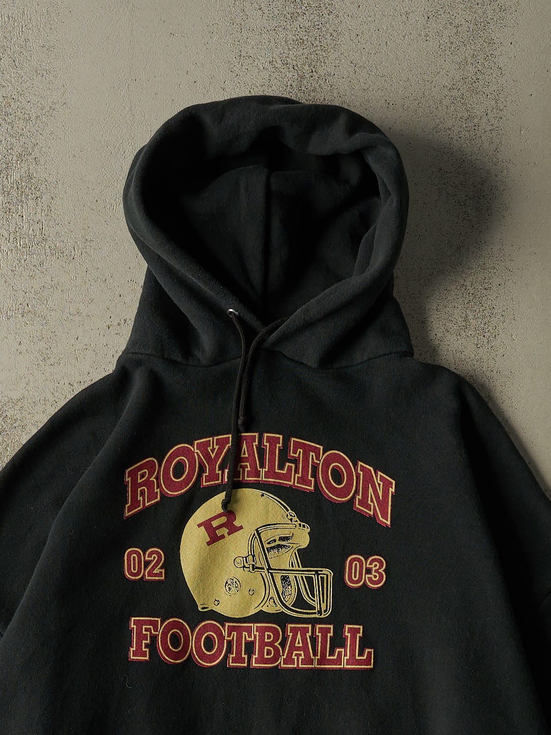 Vintage 03' Black Royalton Football Hoodie (XXL)