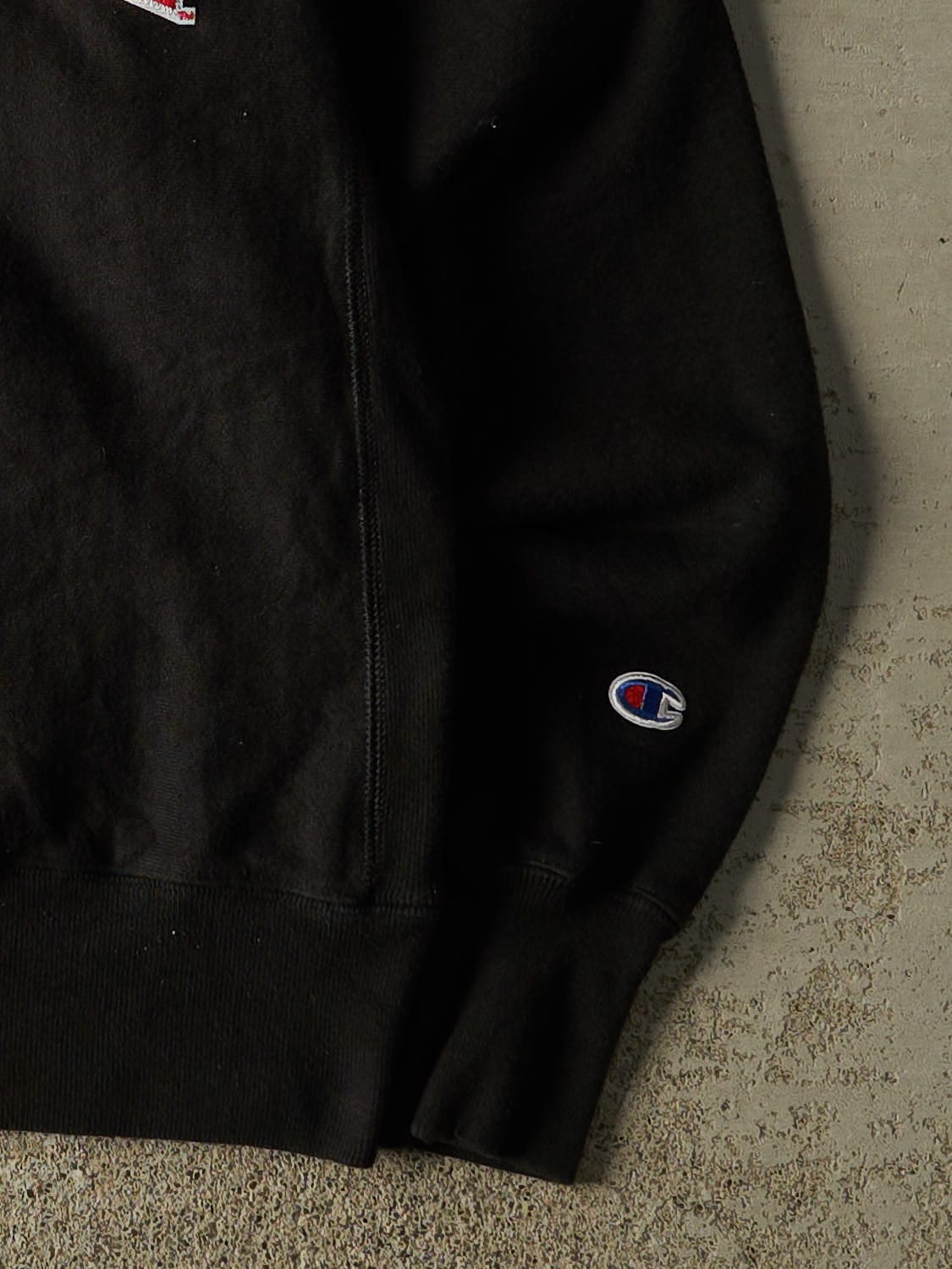 Vintage Y2K Black Champion Reverse Weave Northeastern Crewneck (XS/S)