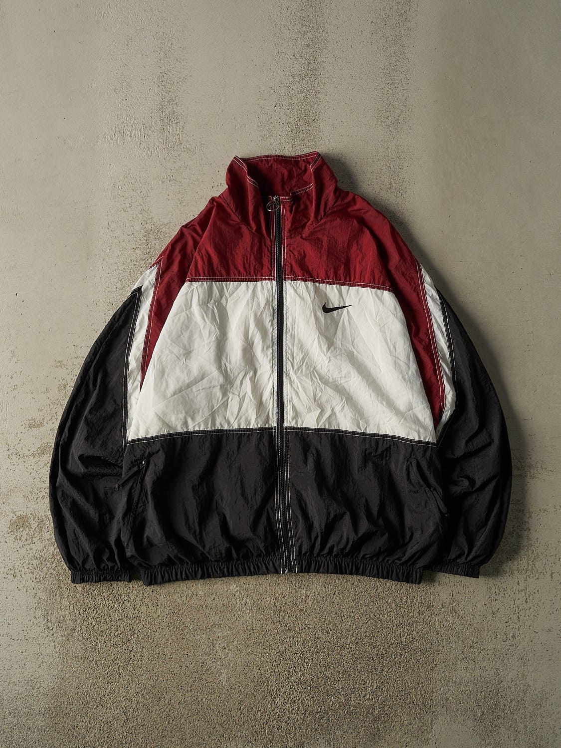 Vintage 90s White Nike Windbreaker Jacket (XL)