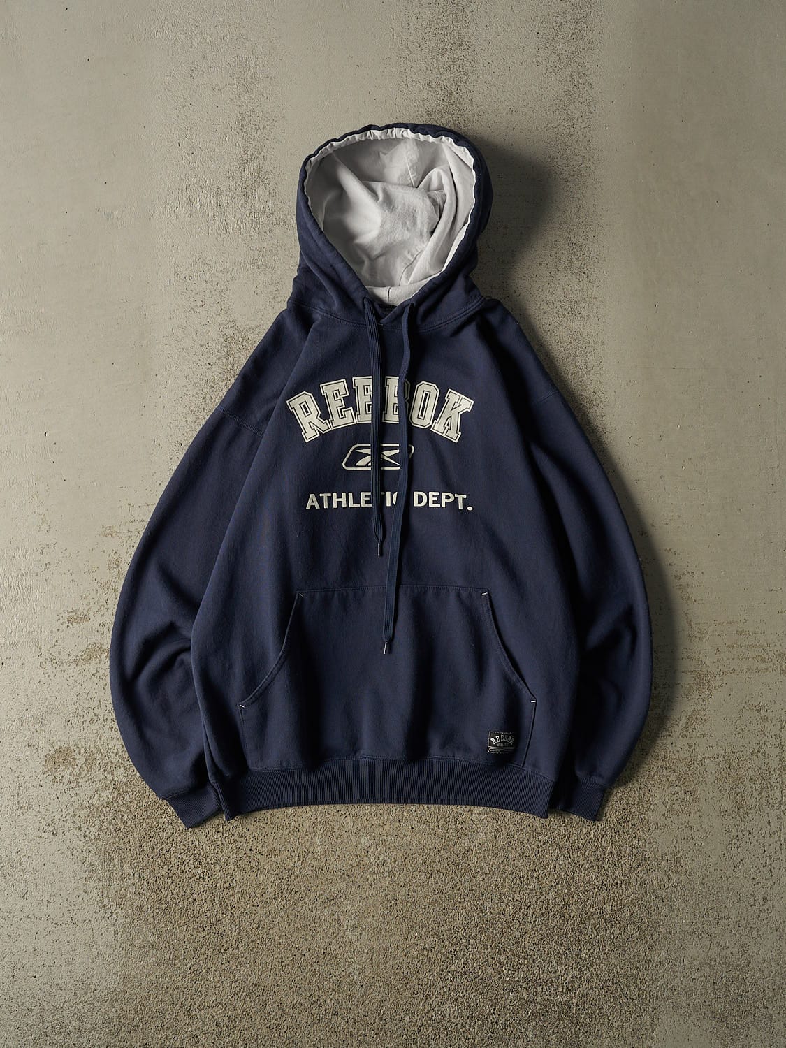 Vintage Y2K Navy Blue Reebok Hoodie (L/XL)