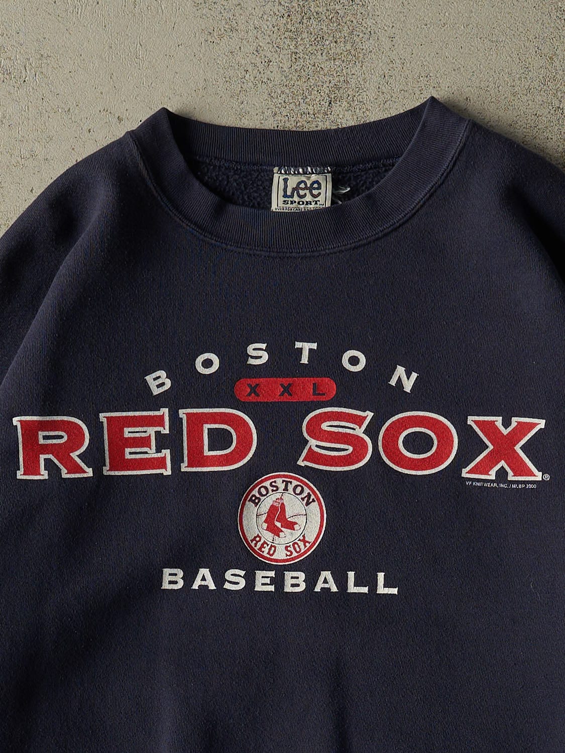 Vintage 00' Navy Blue Boston Red Sox Crewneck (XL/XXL)