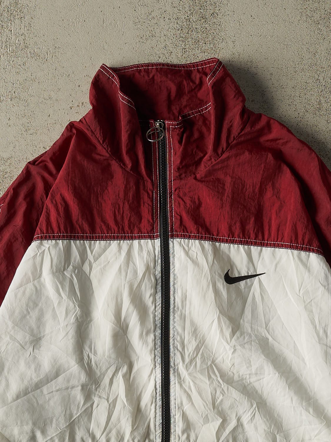 Vintage 90s White Nike Windbreaker Jacket (XL)