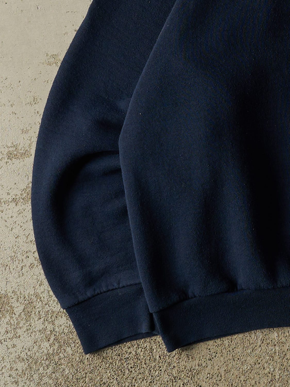 Vintage 80s Navy Blue Blank Crewneck (XL/XXL)