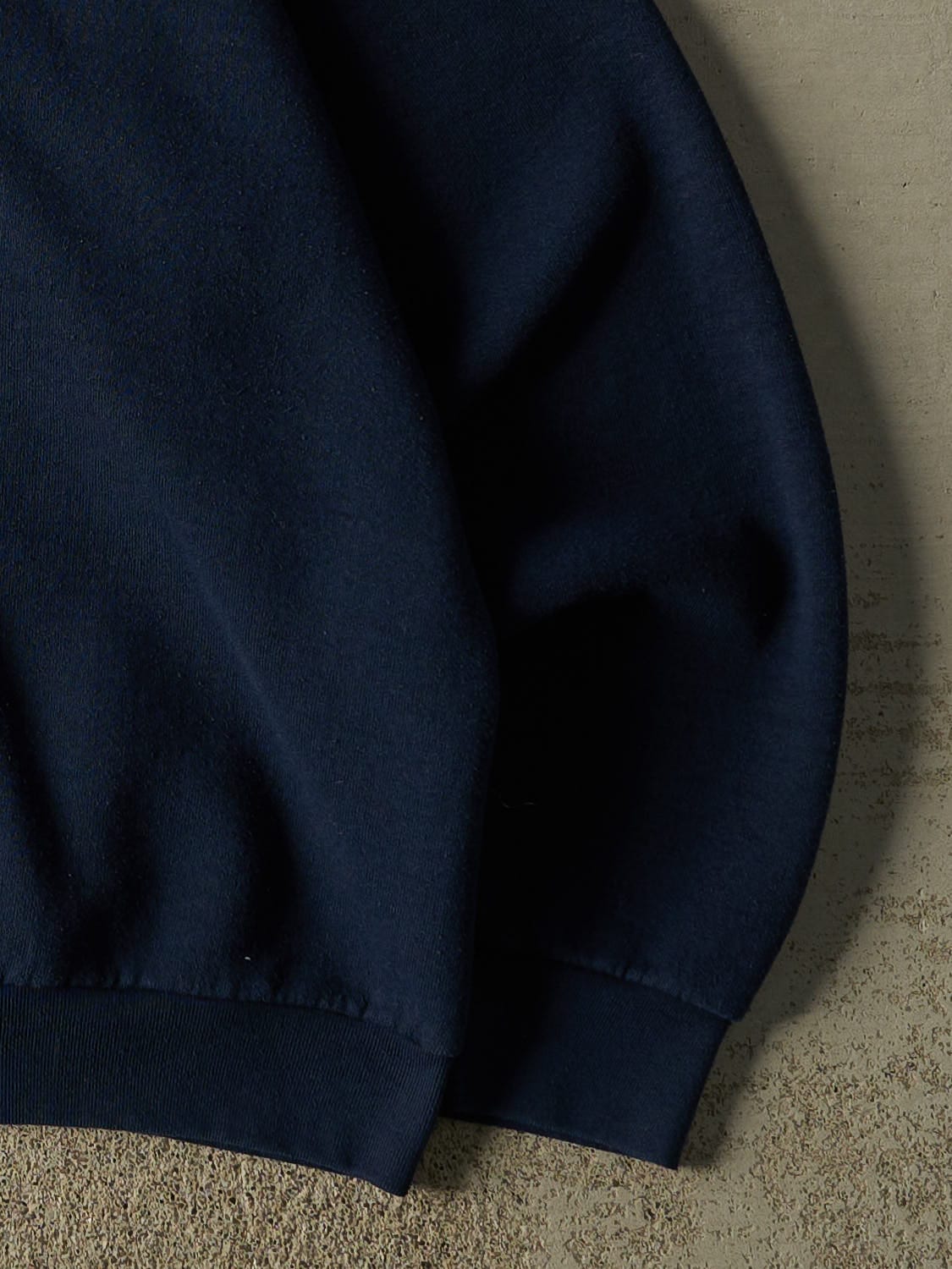 Vintage 80s Navy Blue Blank Crewneck (XL/XXL)