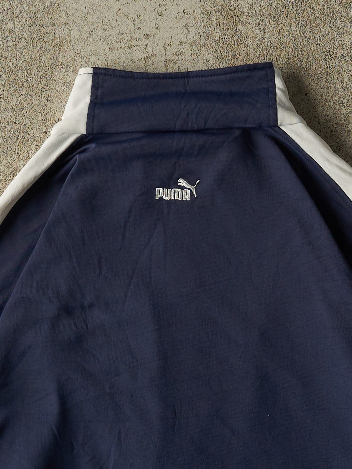 Vintage Y2K Navy Blue Puma Track Sweater (XL/XXL)