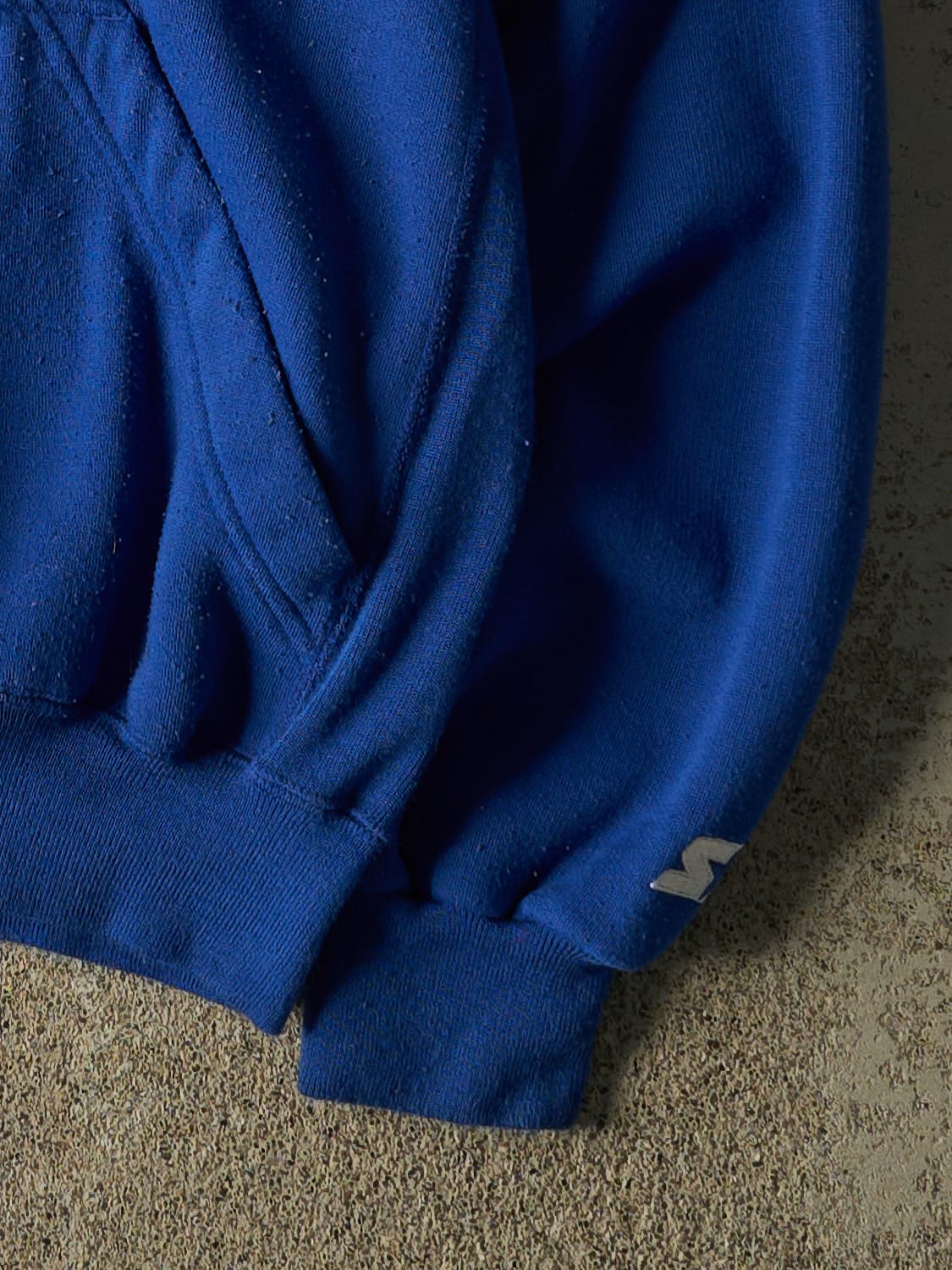 Vintage 90s Blue BYU Quarter Button Hoodie (XL)