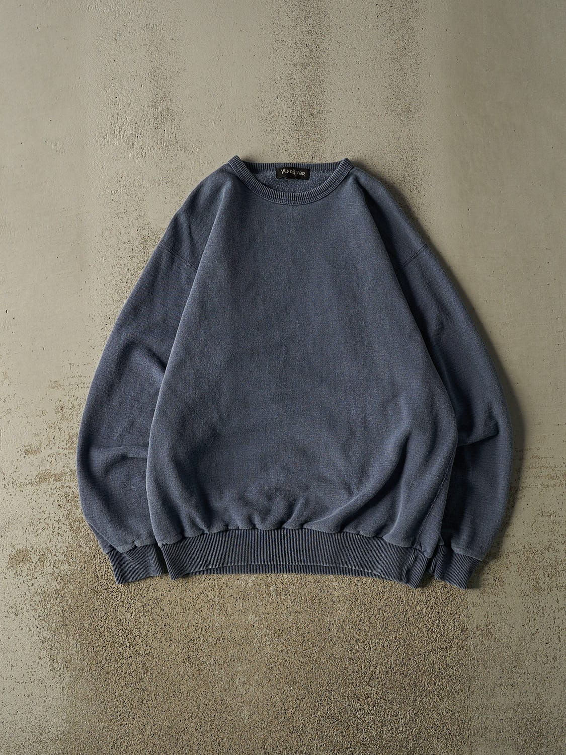 Vintage 90s Washed Blue Wind River Blank Crewneck (XL/XXL)