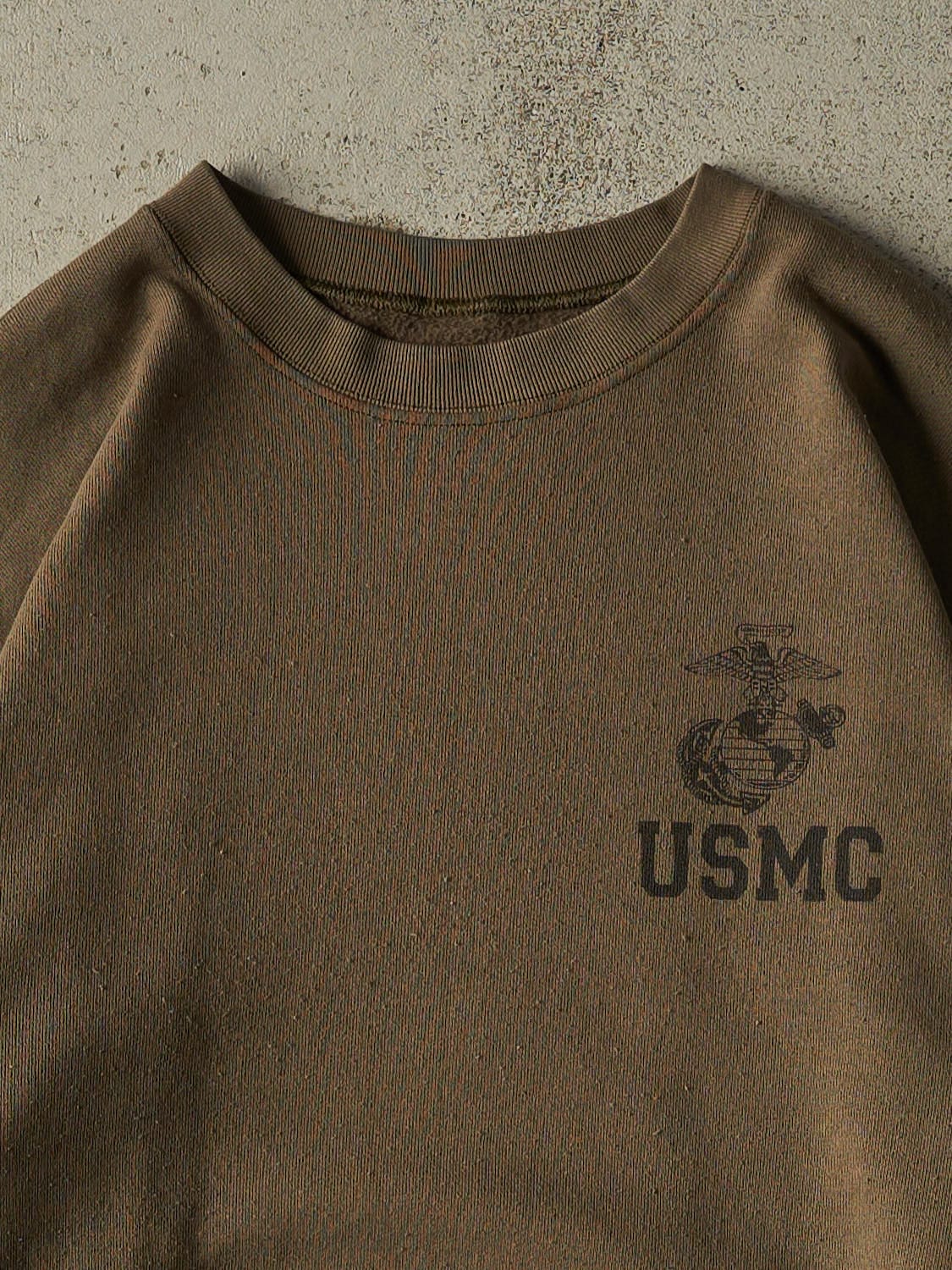 Vintage 90s Green USMC Crewneck (XL)