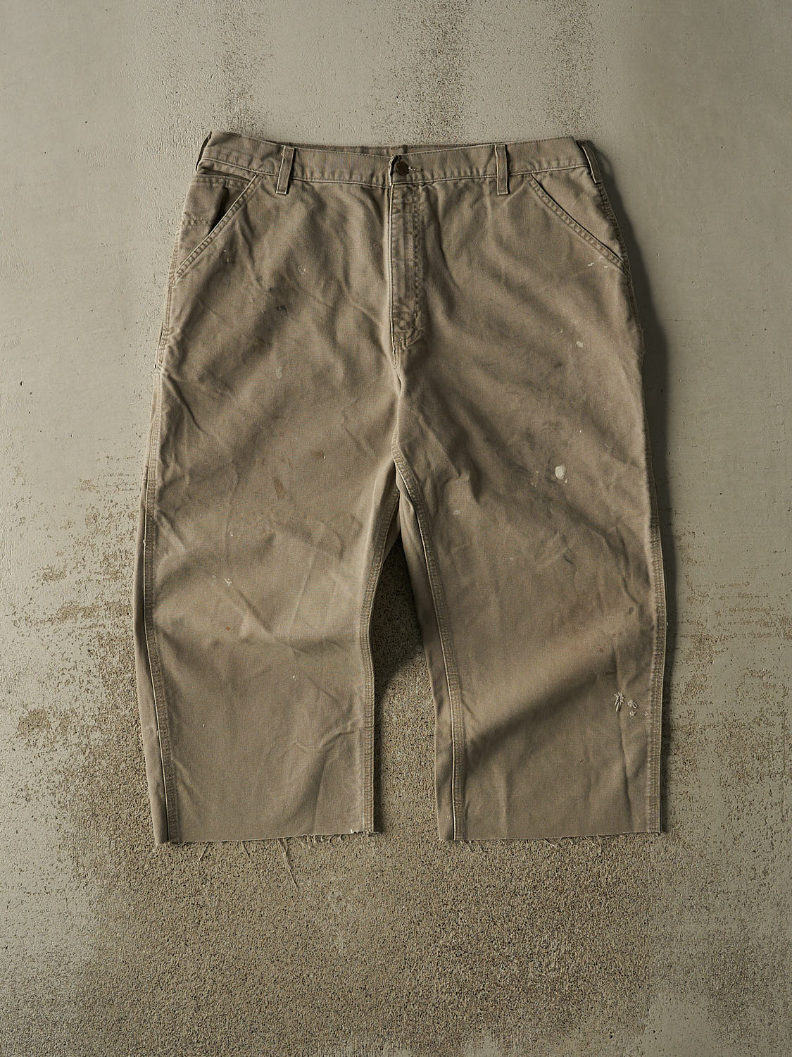 Vintage 90s Beige Carhartt Carpenter 3/4 Pant (40x24)