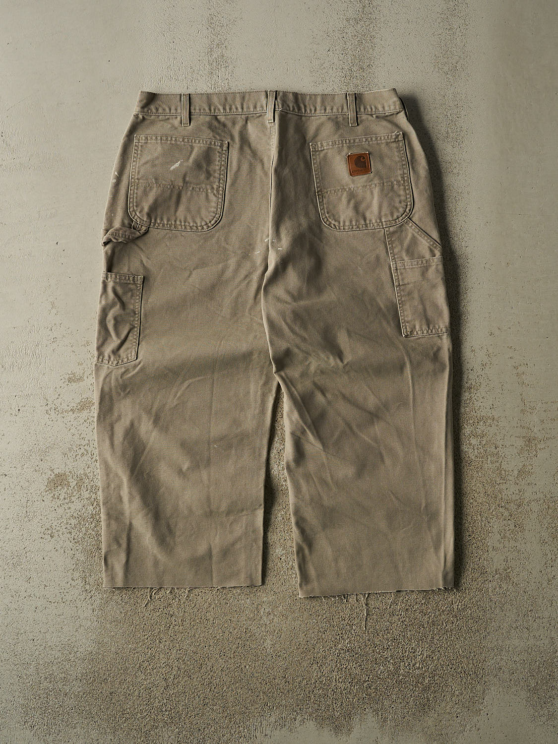 Vintage 90s Beige Carhartt Carpenter 3/4 Pant (40x24)
