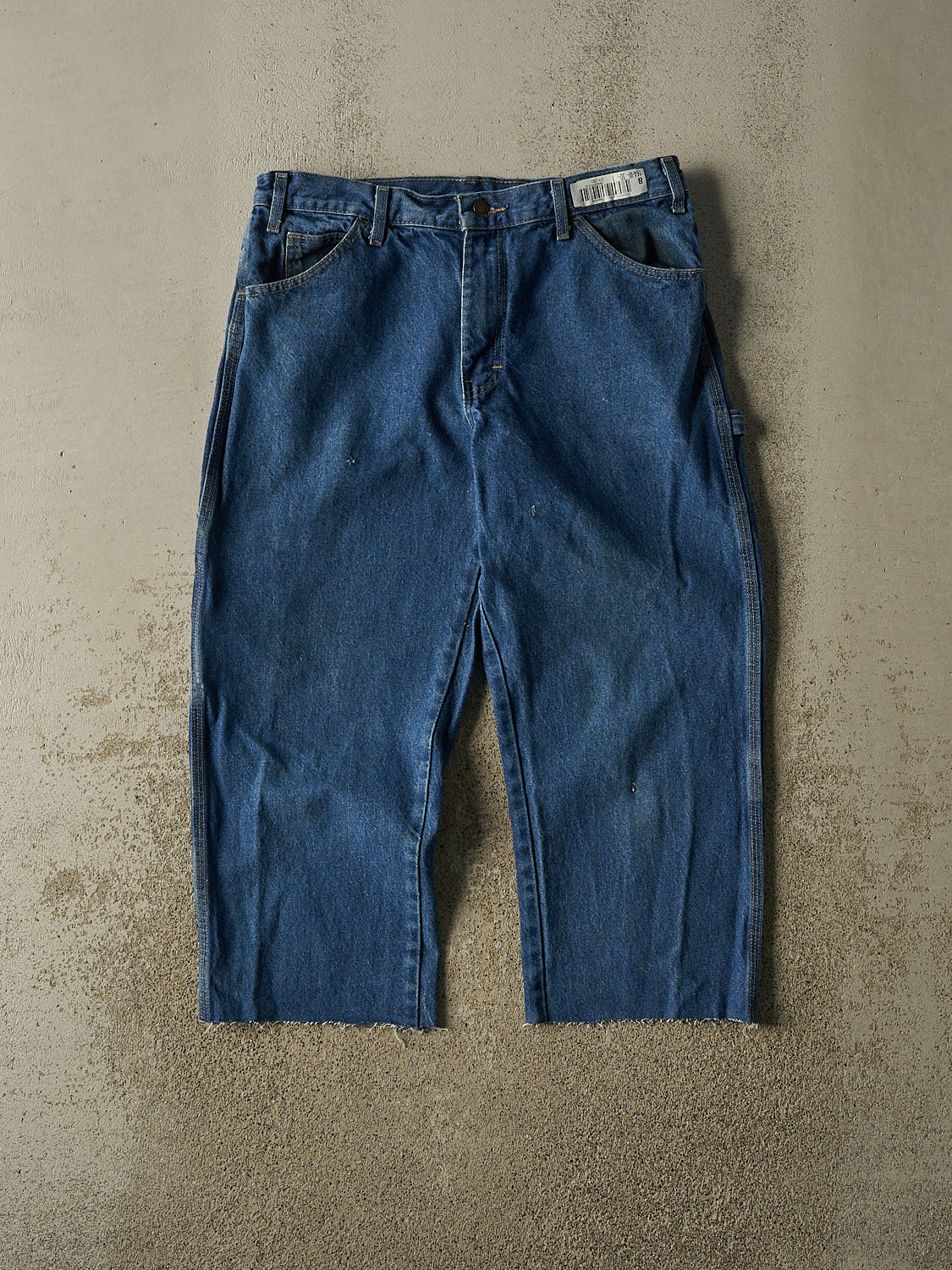 Vintage 90s Dark Wash Dickies Carpenter 3/4 Jeans (34x24)