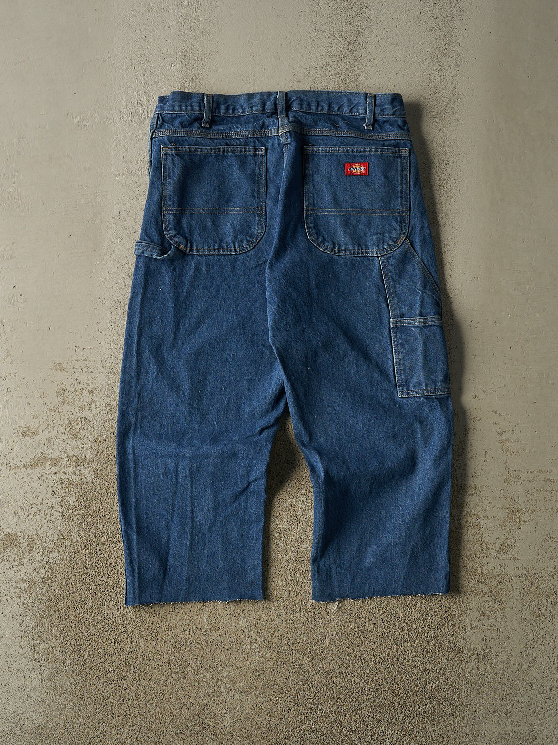 Vintage 90s Dark Wash Dickies Carpenter 3/4 Jeans (34x24)
