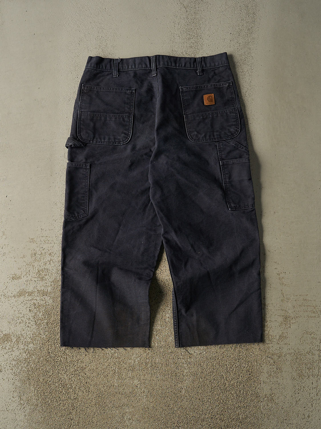 Vintage 90s Navy Blue Carhartt Carpenter 3/4 Pant (35x23.5)