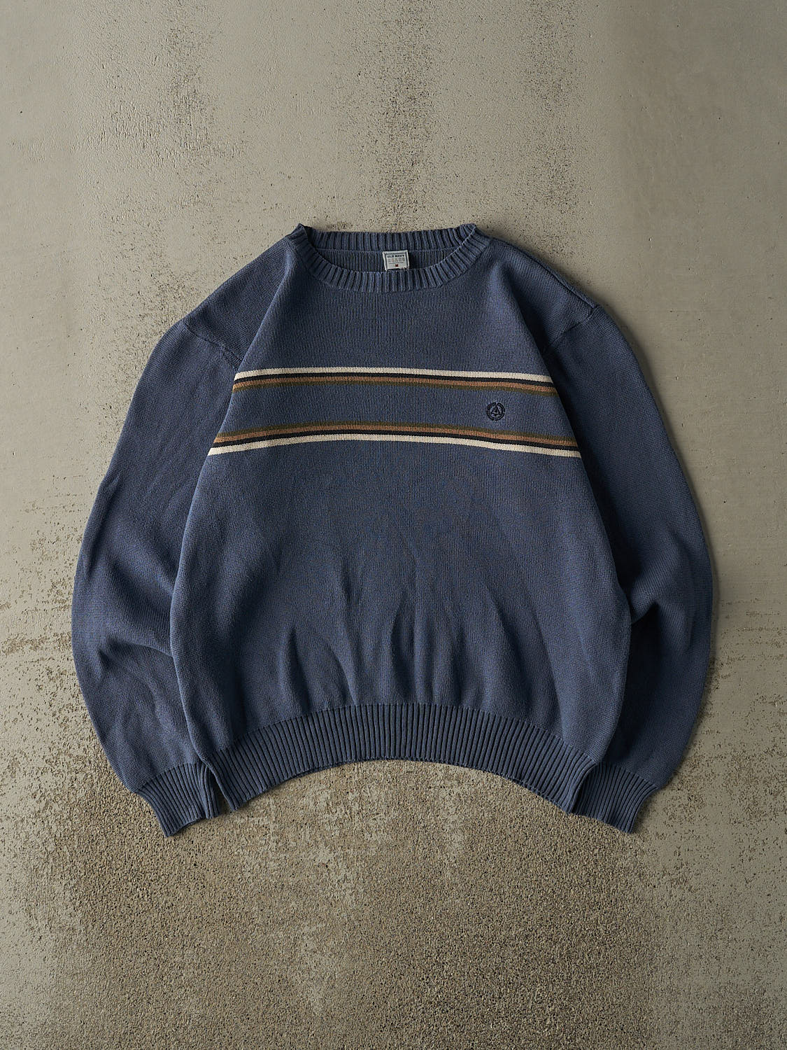 Vintage Y2K Slate Blue Old Navy Striped Knit (S/M)