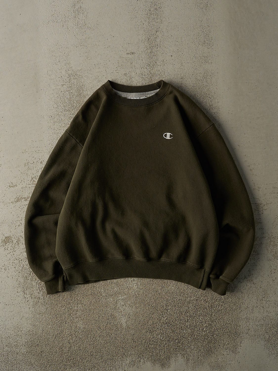 Vintage Y2K Green Champion Embroidered Crewneck (M/L)