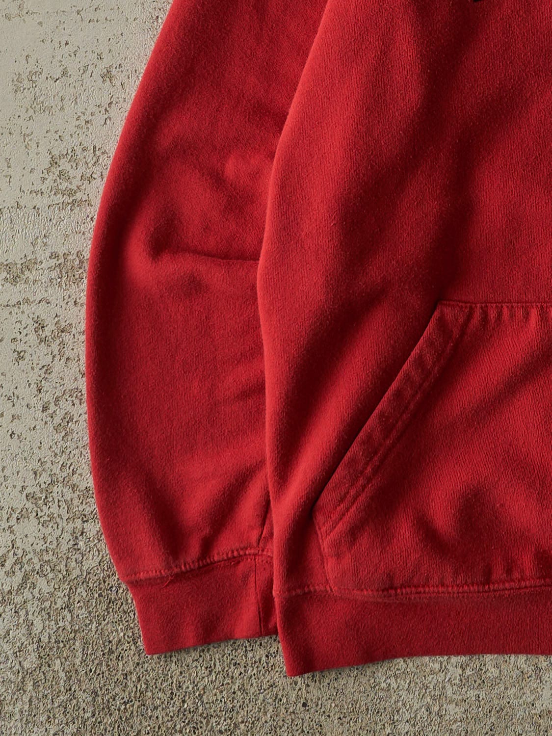 Vintage Y2K Red University of Wisconsin Badgers Embroidered Hoodie (S)