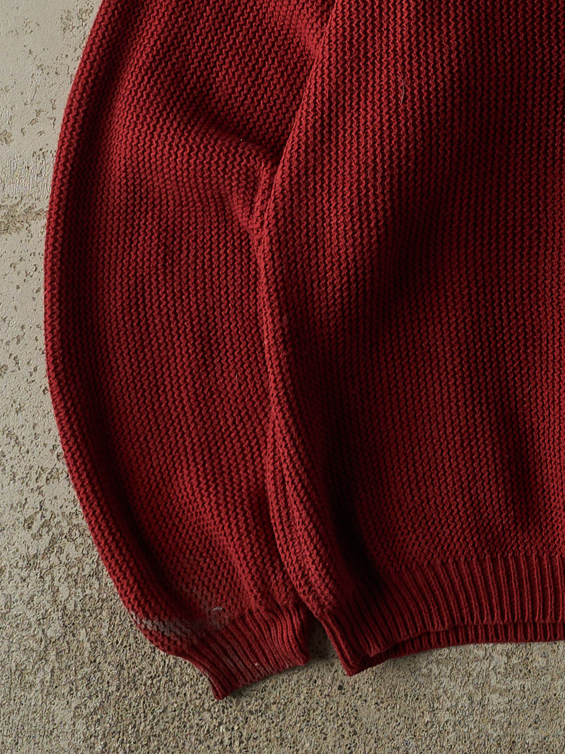 Vintage 90s Burgundy Izod Embroidered Knit (L)