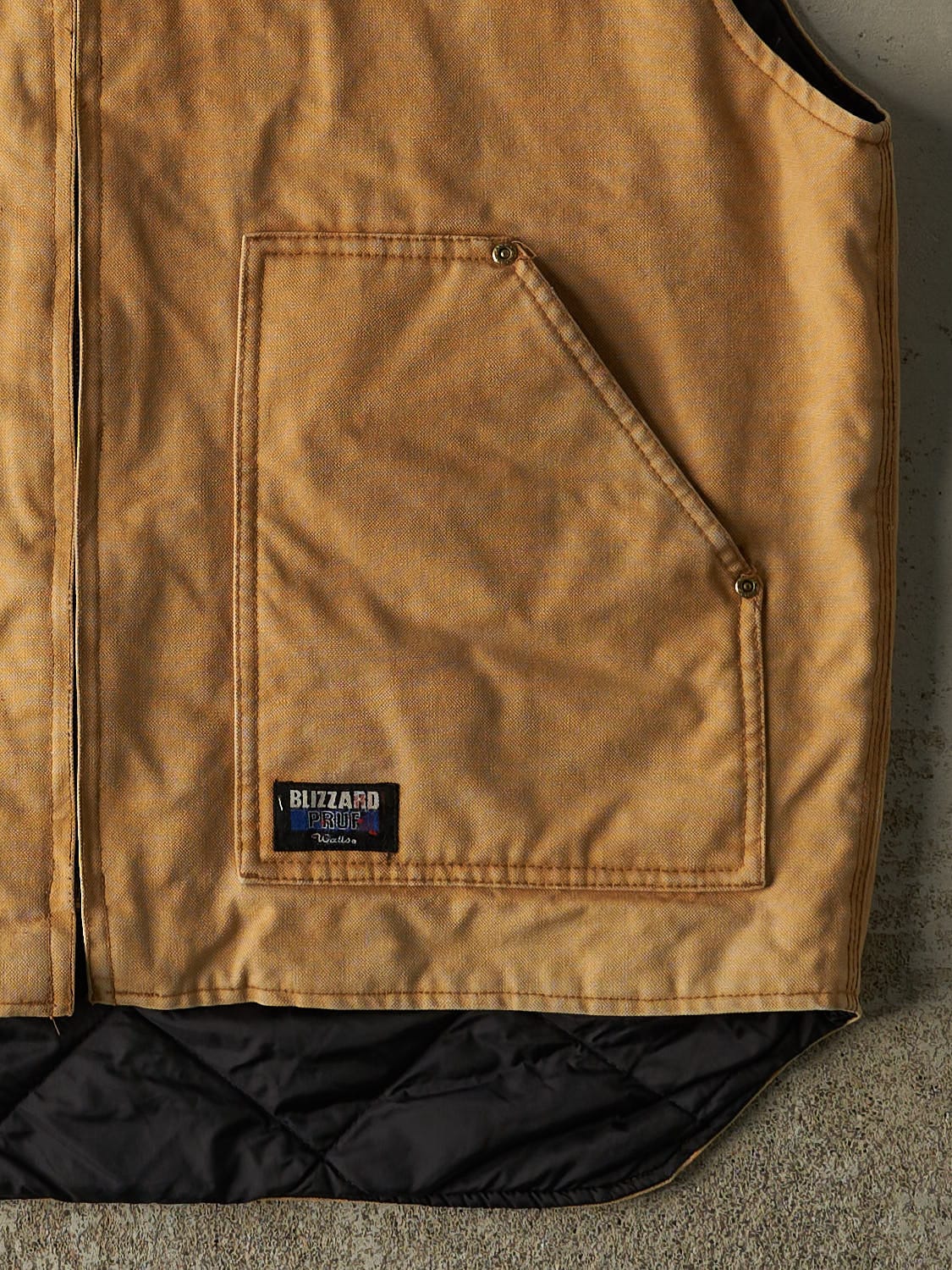 Vintage 90s Beige Blizzard Pruf Work Vest (XL)