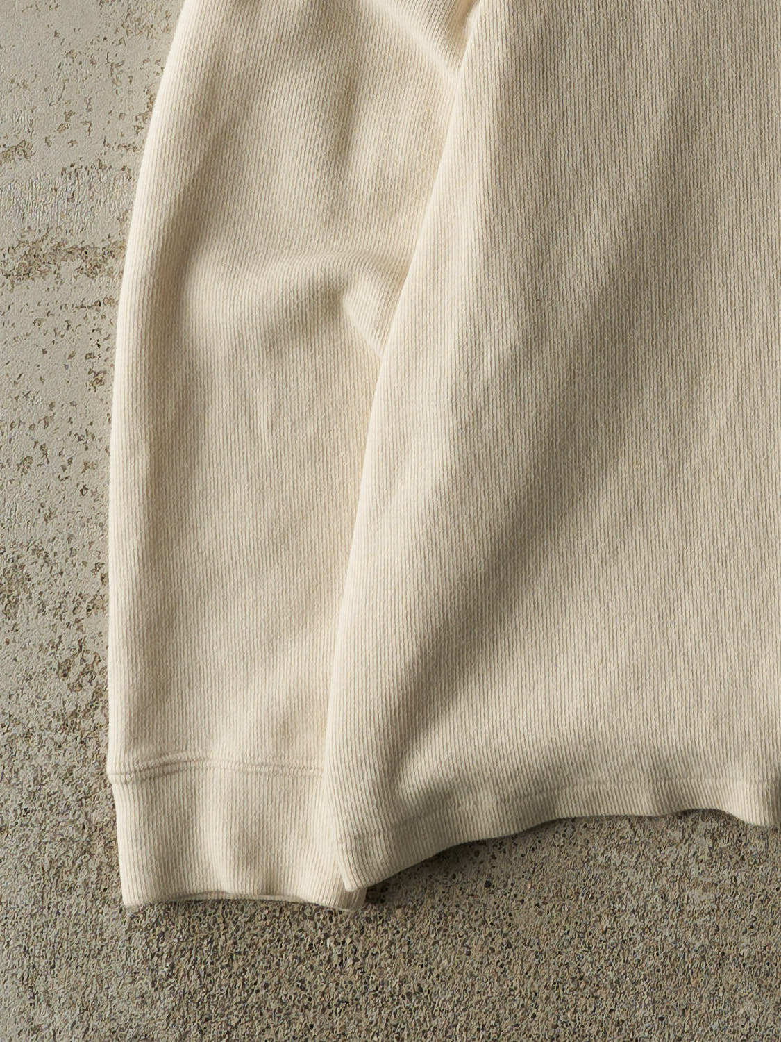 Vintage 90s Beige Polo Ralph Lauren Embroidered Quarter Zip Sweater (L)