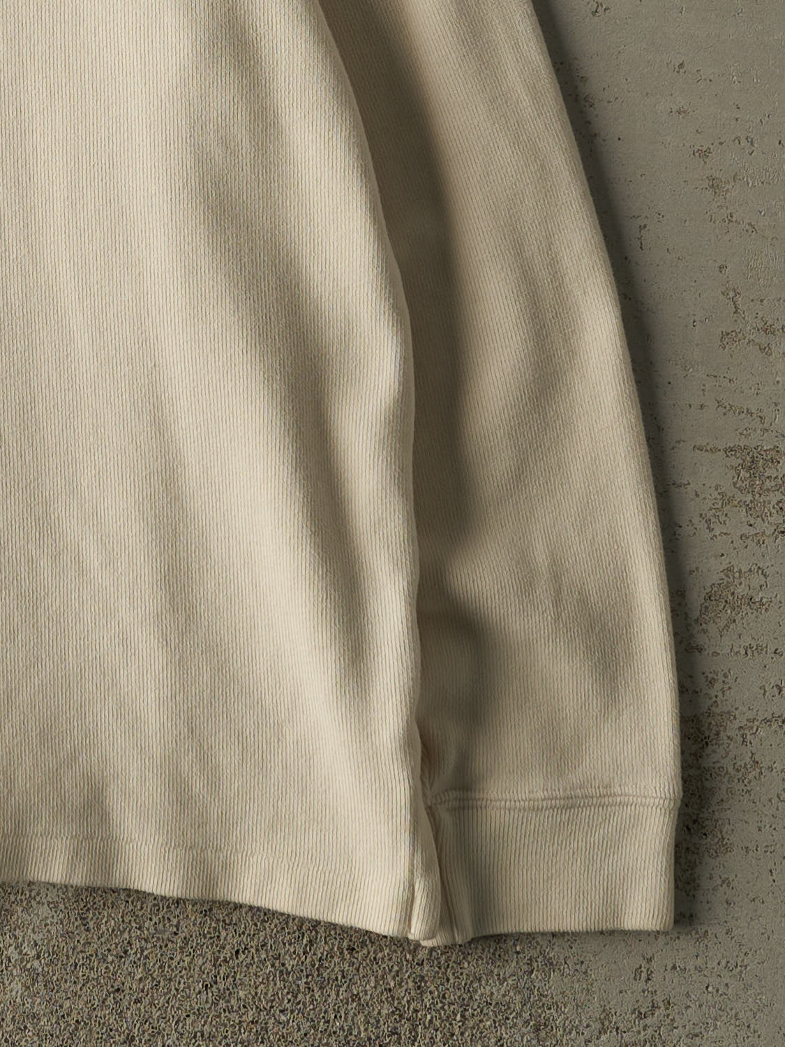 Vintage 90s Beige Polo Ralph Lauren Embroidered Quarter Zip Sweater (L)