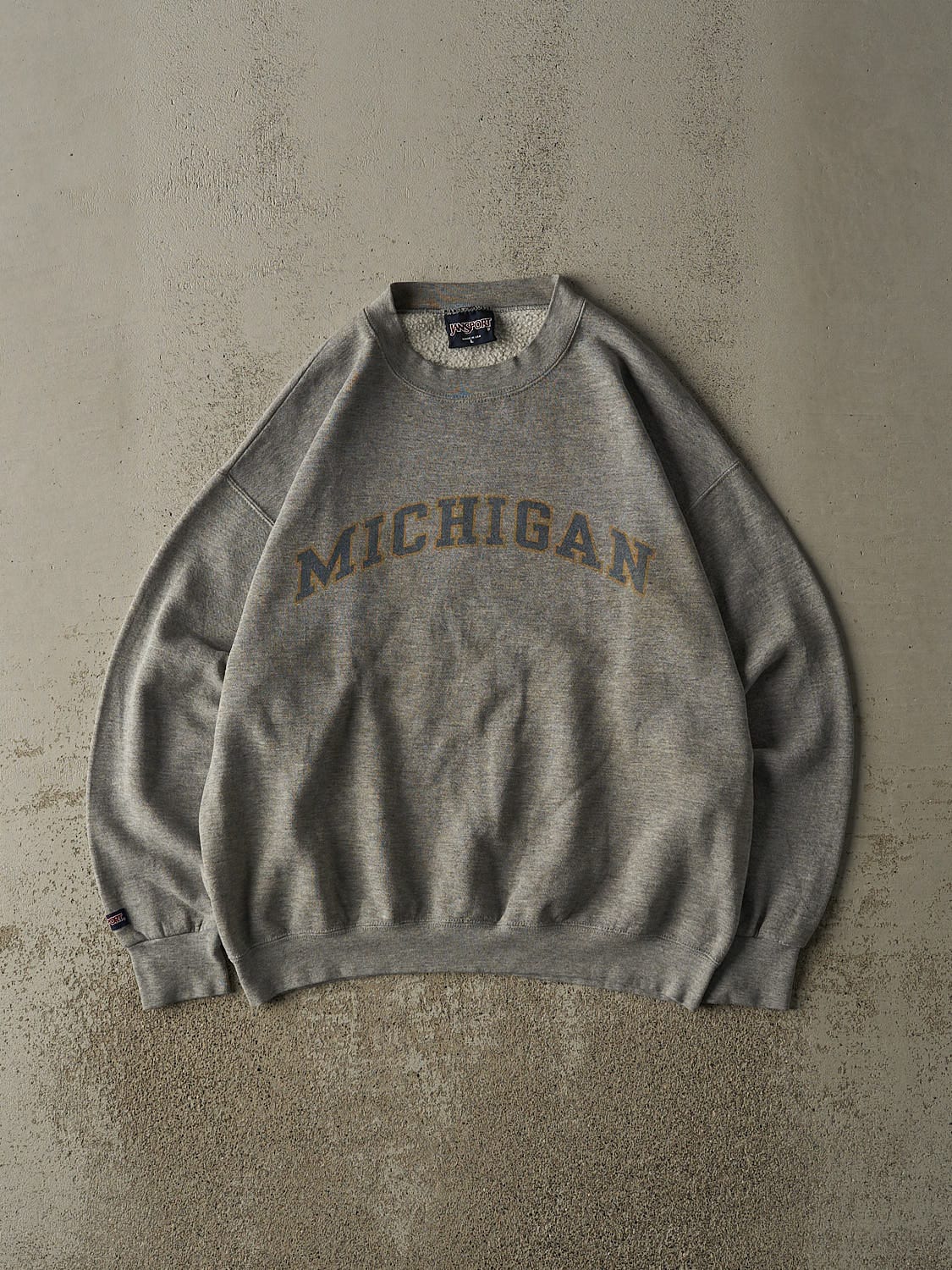 Vintage 90s Grey University of Michigan Crewneck (L)