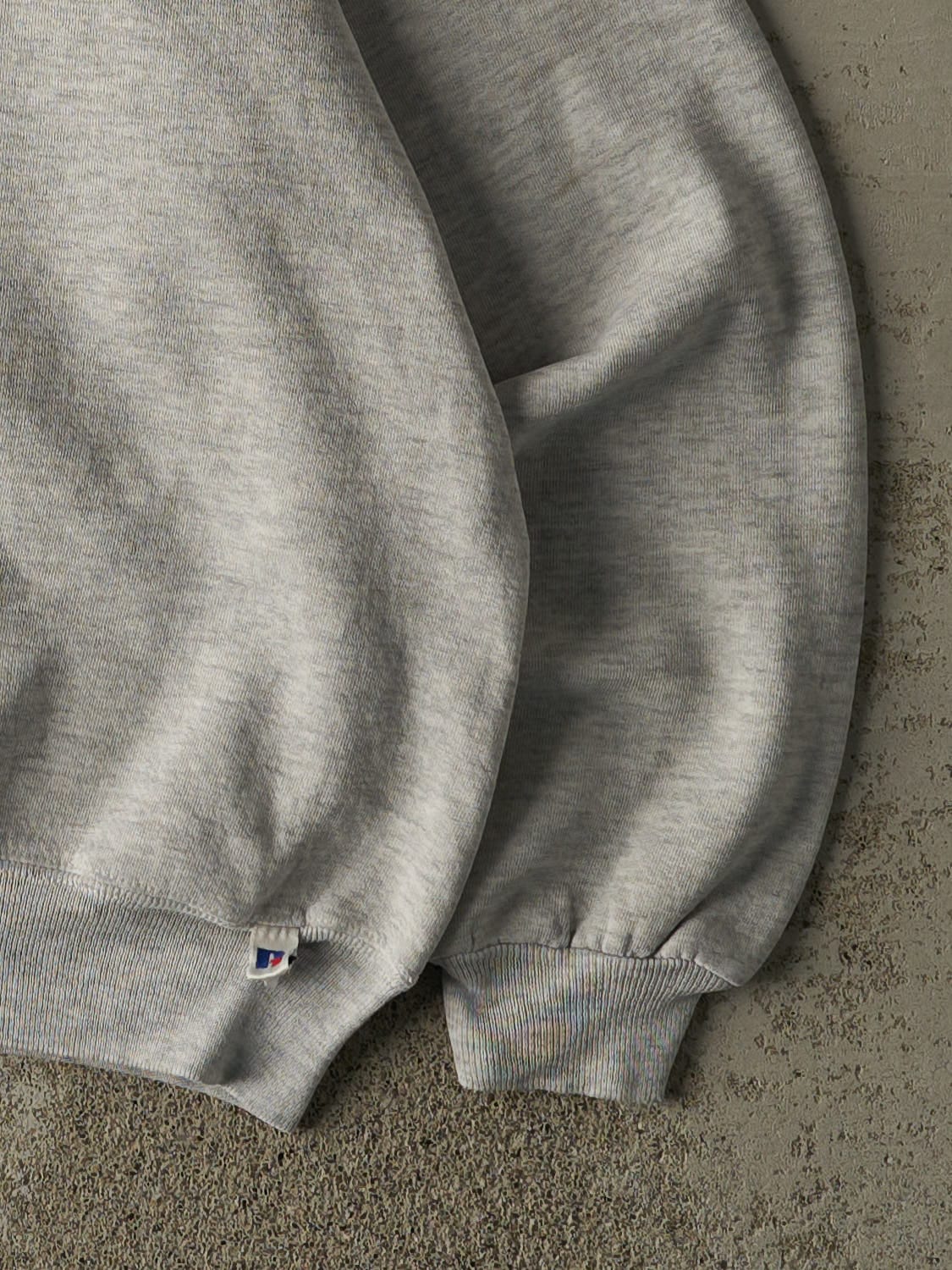 Vintage 90s Heather Grey Russell Athletic Blank Crewneck (L)