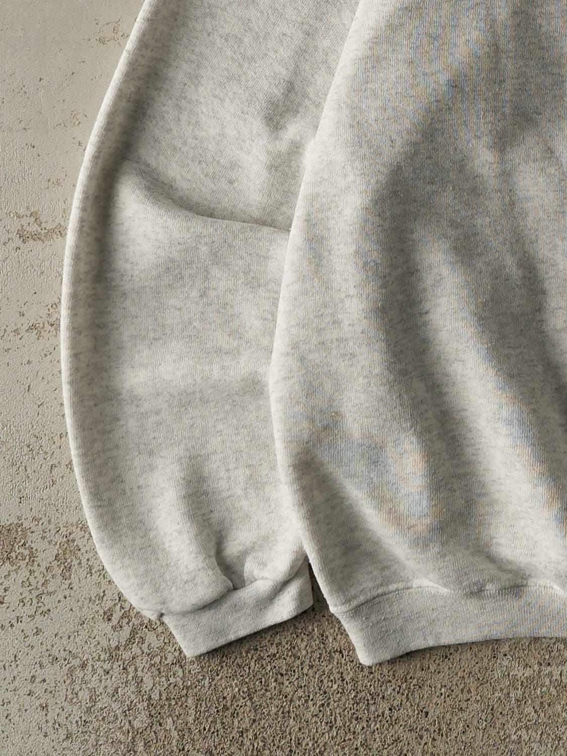 Vintage 90s Heather Grey Mickey Mouse Quarter Zip Sweater (M/L)