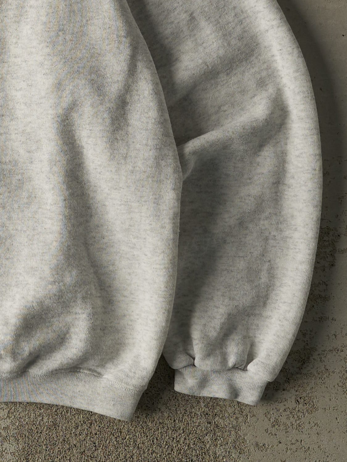 Vintage 90s Heather Grey Mickey Mouse Quarter Zip Sweater (M/L)