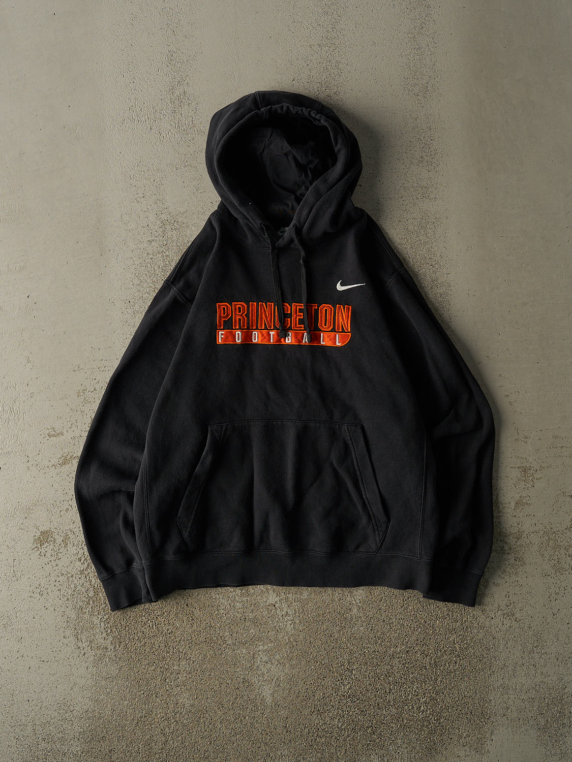 Vintage Y2K Black Nike Princeton Football Embroidered Hoodie (M/L)