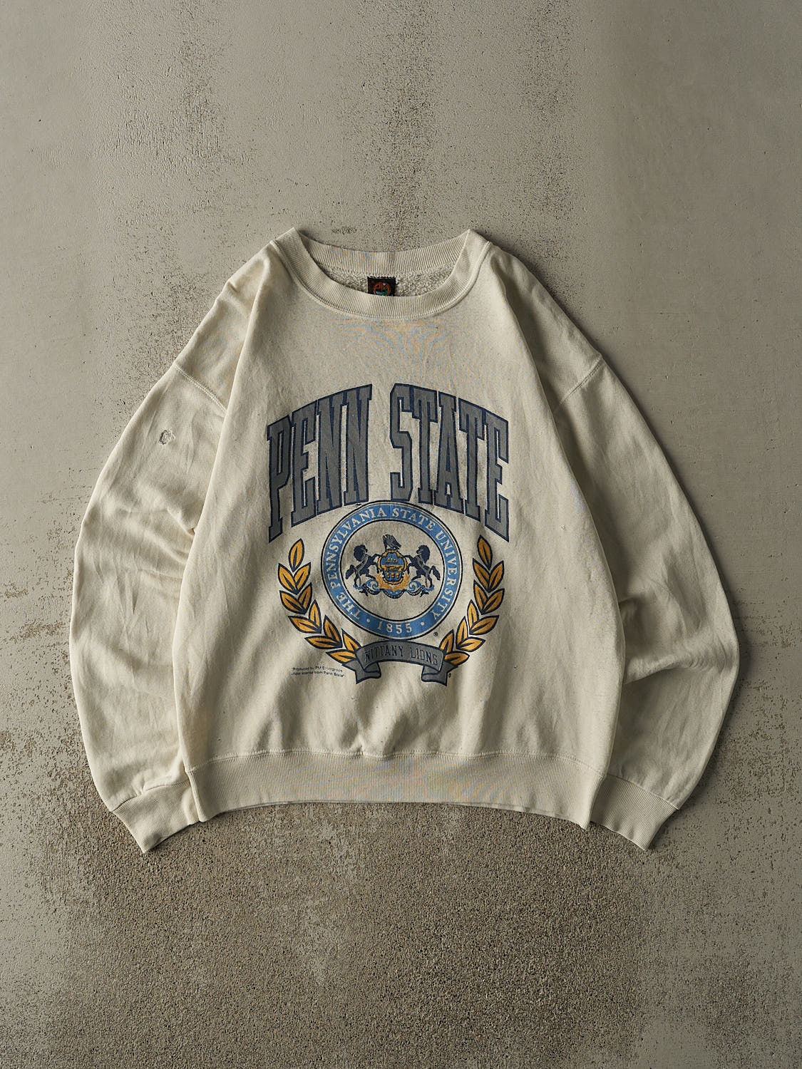 Vintage 80s Beige Penn State University Crewneck (M/L)
