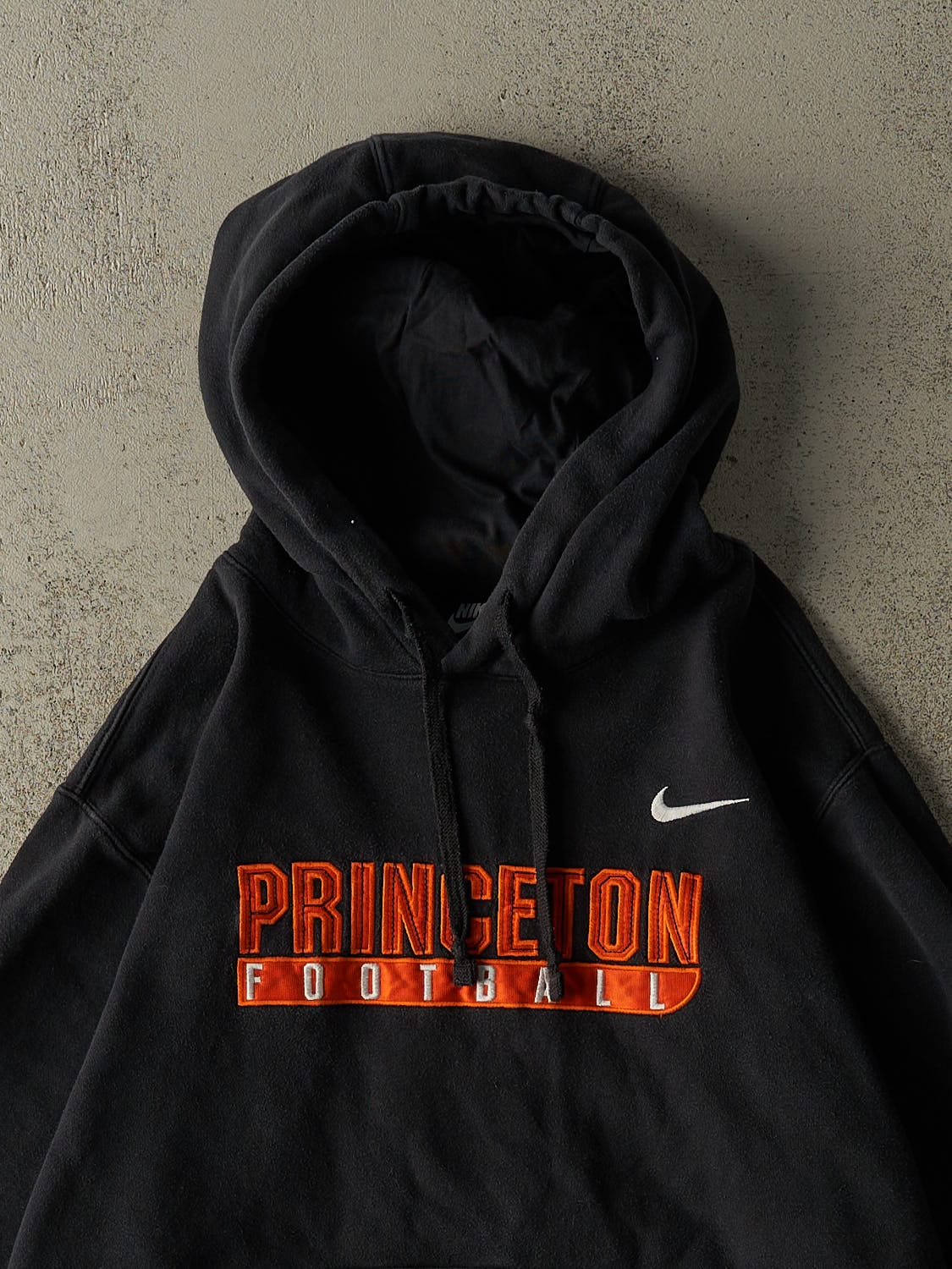 Vintage Y2K Black Nike Princeton Football Embroidered Hoodie (M/L)