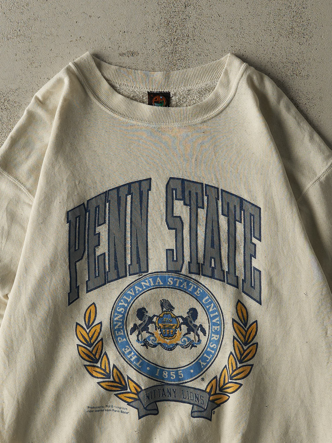 Vintage 80s Beige Penn State University Crewneck (M/L)