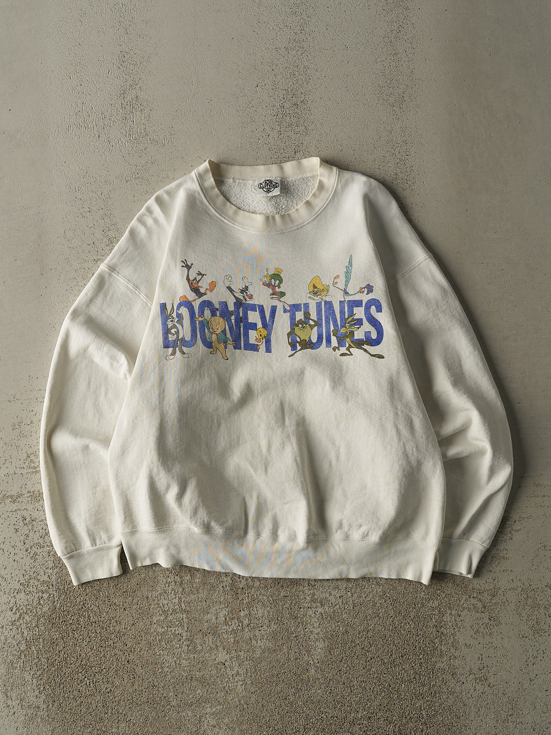 Vintage 91' White Looney Tunes Crewneck (S/M)