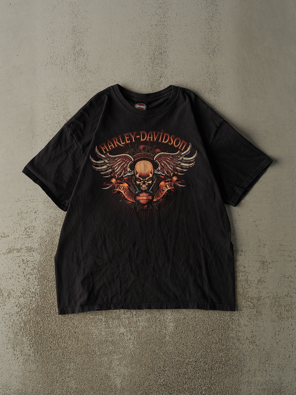Vintage 10' Black Harley Davidson Maui Hawaii Tee (L)