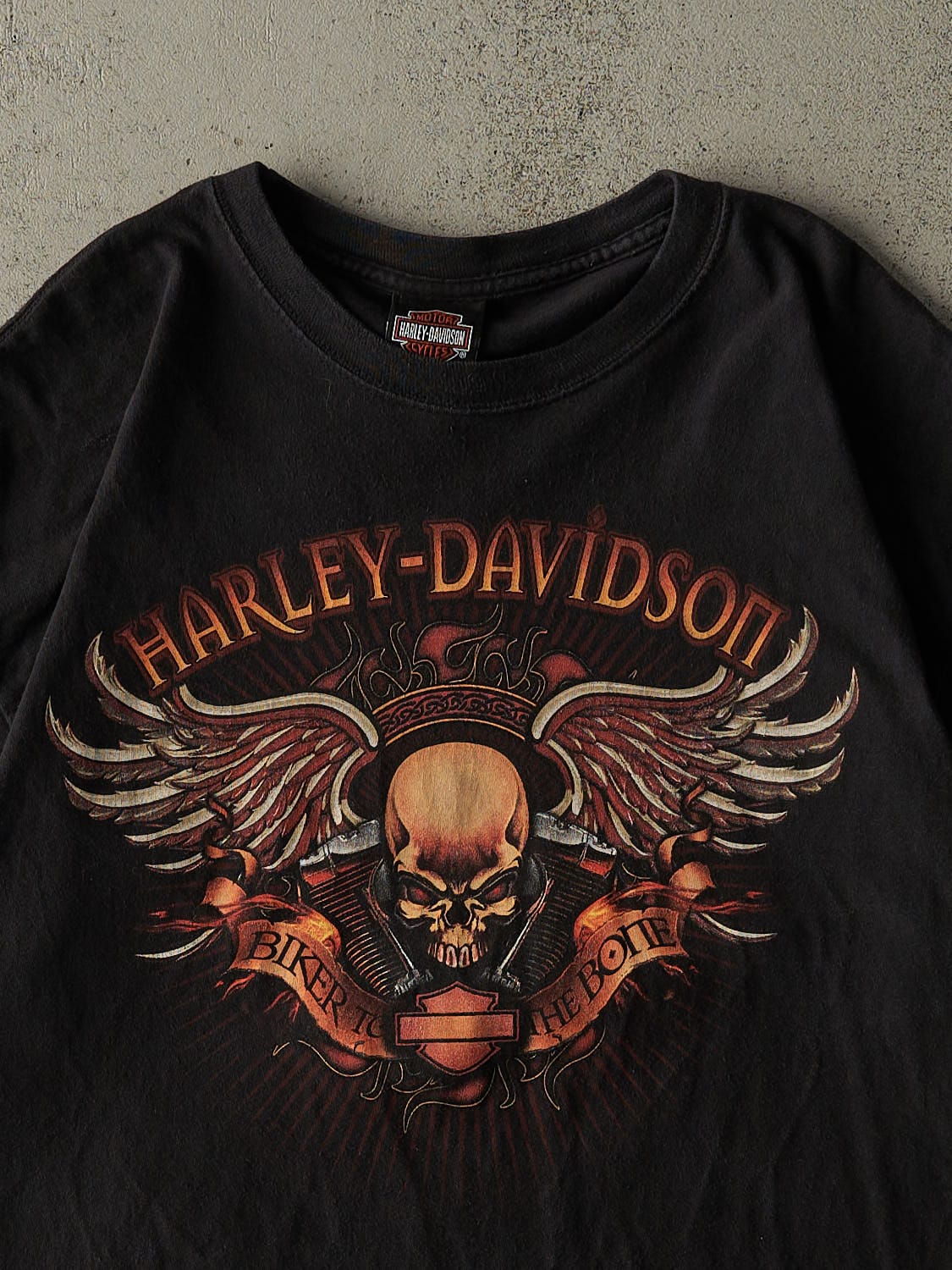 Vintage 10' Black Harley Davidson Maui Hawaii Tee (L)