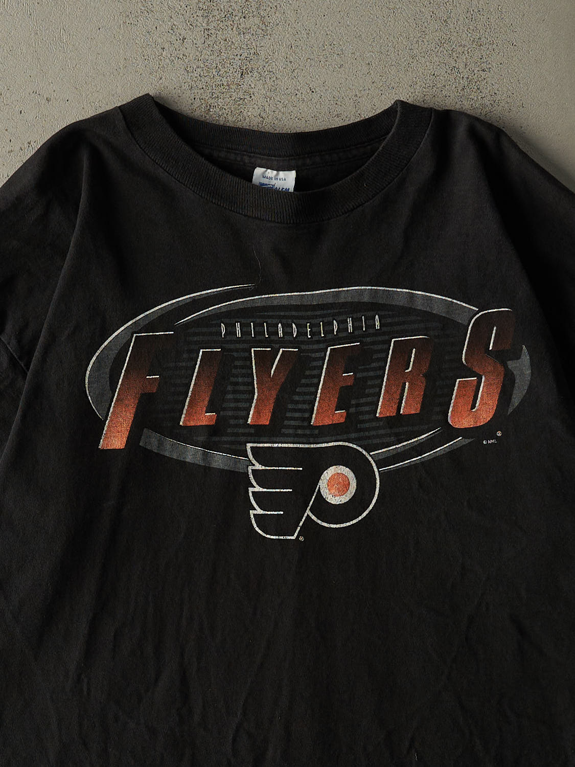 Vintage 90s Black Philadelphia Flyers Single Stitch Tee (XL/XXL)