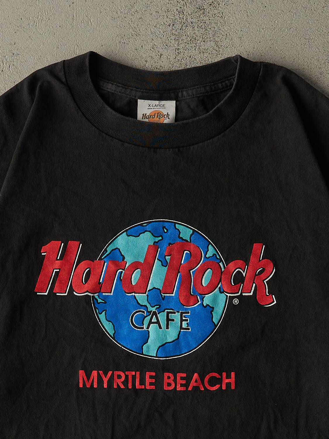 Vintage 90s Black Hard Rock Cafe Myrtle Beach Tee (XL)