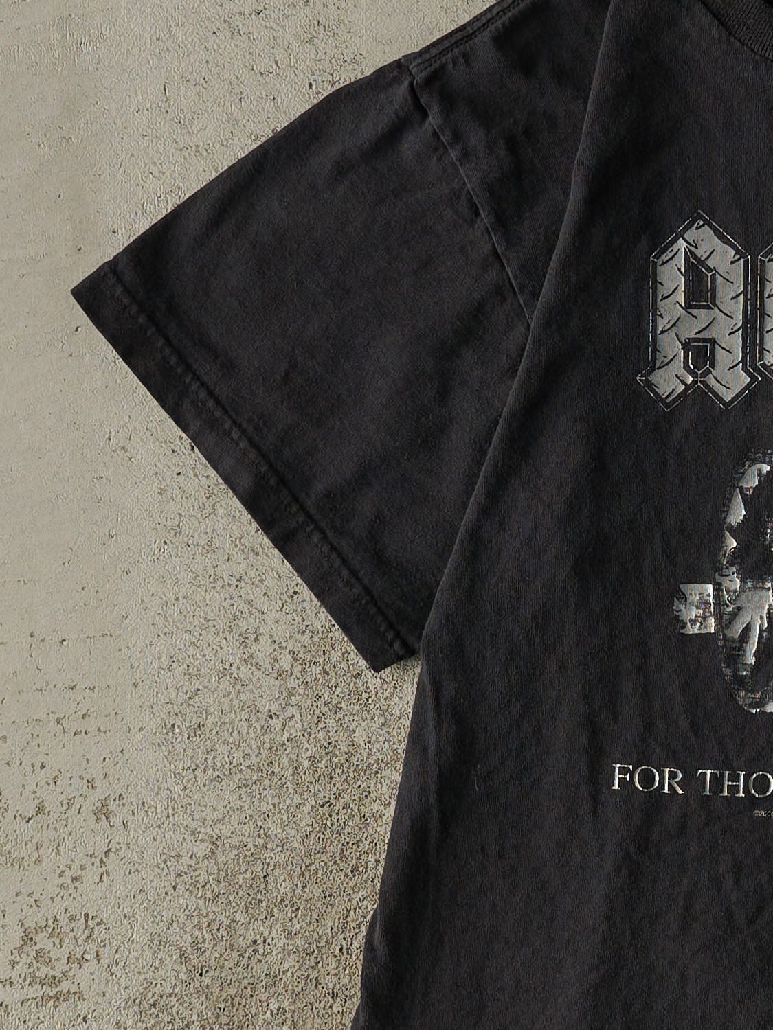 Vintage 08' Faded Black AC/DC "For Those About To Rock" Tee (S/M)