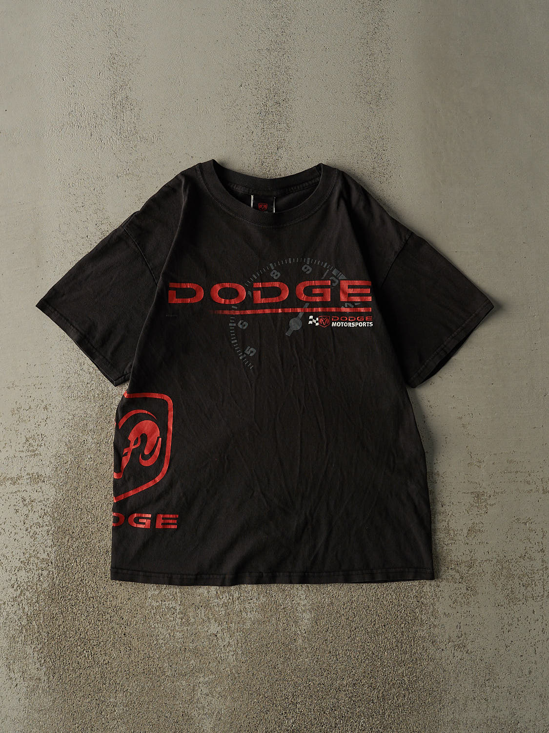 Vintage Y2K Black Dodge Motor Sports Tee (M/L)
