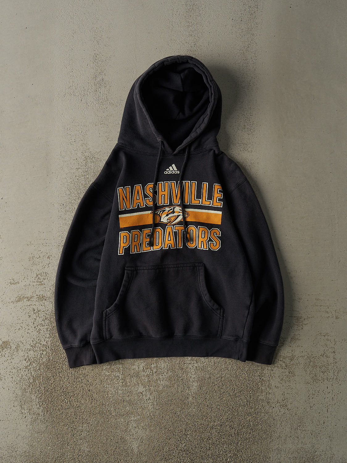 Vintage Y2K Black Adidas Nashville Predators Hoodie (S)