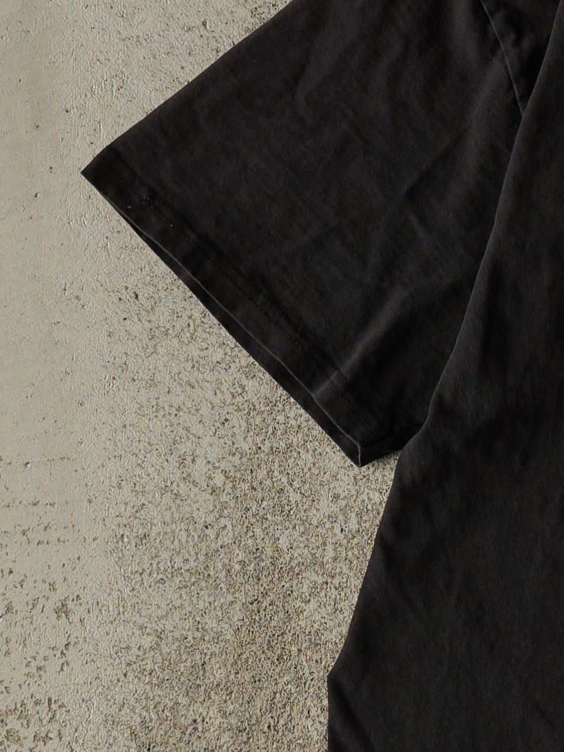 Vintage Y2K Black Nike Embroidered Swoosh Tee (M/L)
