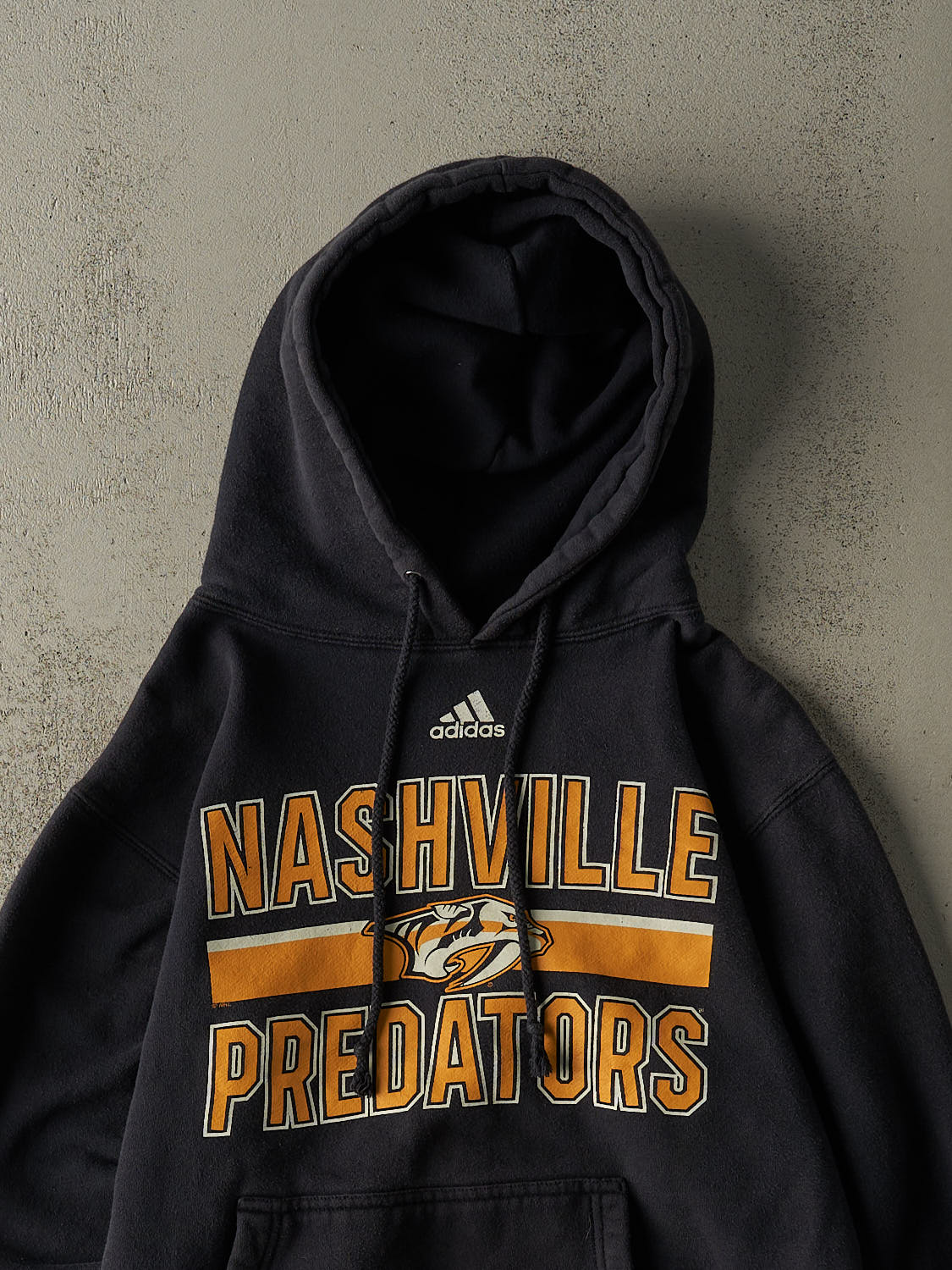 Vintage Y2K Black Adidas Nashville Predators Hoodie (S)