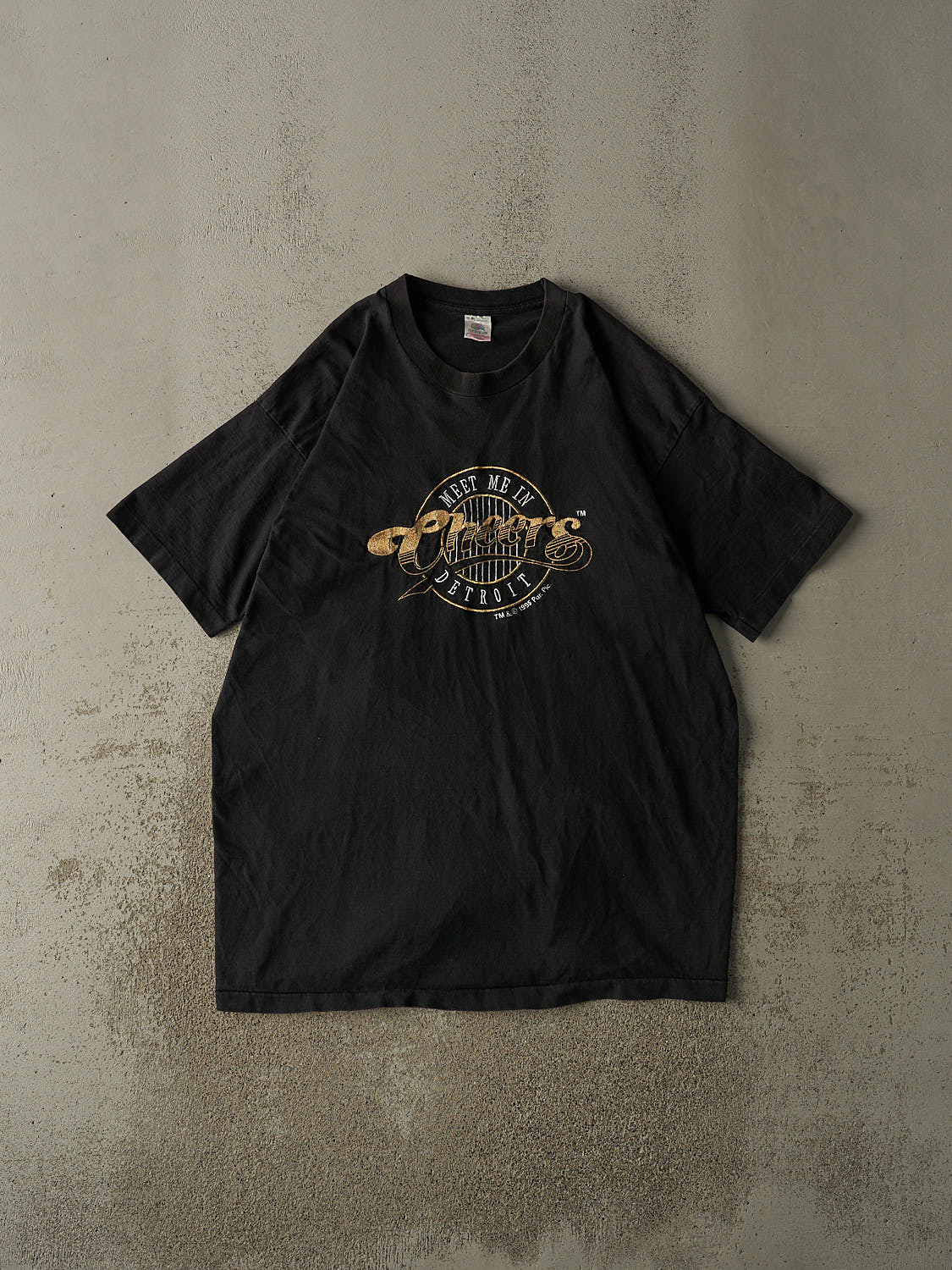 Vintage 95' Black Cheers Embroidered Single Stitch Tee (XL/XXL)