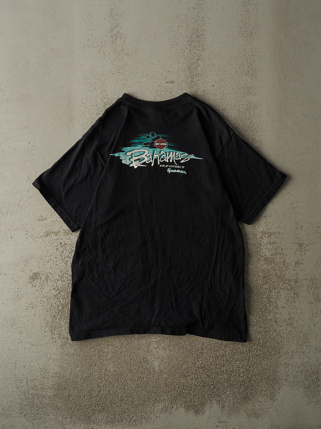 Vintage 05' Black Harley Davidson Bahamas Tee (L/XL)