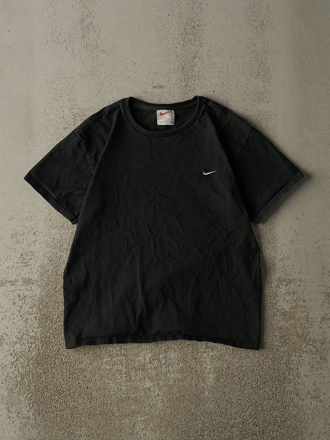 Vintage Y2K Black Nike Embroidered Baby Tee (S)